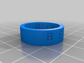 my customized ring inside out 5 rings 3d print model - Mito3D