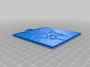 cw lithopane 2d art customized 3d print model - Mito3D