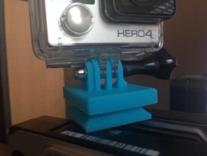 gopro tripé anexo câmera monte 3d print model - Mito3D