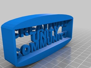 creatività unità logo comunitario beta i segni loghi cuc 3d print model - Mito3D