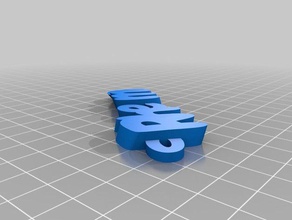 my customized iamburnys v2text rhema keyring keyfob keychains 3d print model - Mito3D