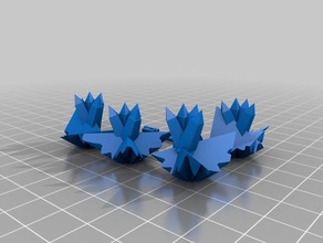 cristal de engranajes 3d impresión 3d print model - Mito3D