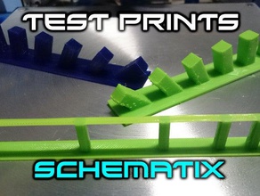 schematix Winkel Brücke Teile, test testen Sie Ihren Drucker filament 3d drucken tests 3d print model - Mito3D