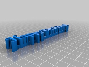 my customized 3d name plate- happy birthday sculptures 3d print model - Mito3D