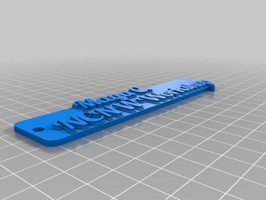 maya tag keychain keychains customized 3d print model - Mito3D