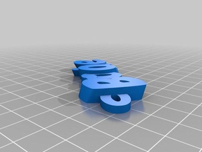 gommoso brooke i portachiavi personalizzato 3d print model - Mito3D