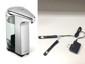 Batterie adapter 2x2 aa-Serie Haushalt Bad - Spender Küche macht Netzteil Seife 3d print model - Mito3D
