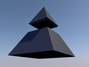 piramide di dialogo strumento i titolari caselle il design scrivania desktop fuori la noia piramidi casuale casualità 3d print model - Mito3D