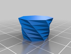 personalizar poliedro de impressão 7-borda do vaso 3d impressoras 3d print model - Mito3D
