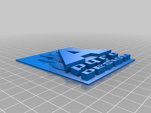 piro design logo 3d stampa 3D print model - Mito3D