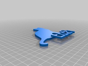 f&uumlr katzenhaus Schlüsselanhänger angepasst 3d print model - Mito3D