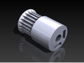 4 mm de diámetro gt2 20 dientes la polea sanyo denki motores paso a 3d impresora partes engranaje prusa reprap solidworks 3d print model - Mito3D