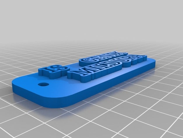 genix mda Schlüsselanhänger angepasst 3D print model - Mito3D