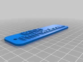 fabuloso llaveros personalizado 3d print model - Mito3D