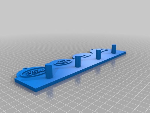 my customized key hanger customizer organization 3D print model - Mito3D