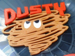 plymouth duster vintage logos signos automotriz 3d print model - Mito3D