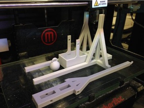 trabuco mecânico brinquedos catapulta a guerra arma 3d print model - Mito3D
