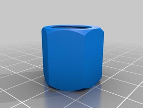 12 inch nut 13tpi 34 tall parts customized 3d print model - Mito3D