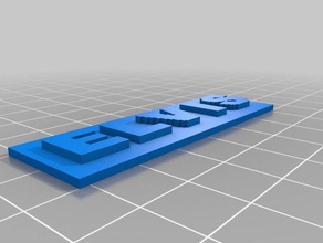 elvis tag signs logos 3d slash 3d print model - Mito3D