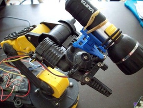 roboter braço ponto de montagem do f&uumlr ua taschenlampe robótica 3d print model - Mito3D