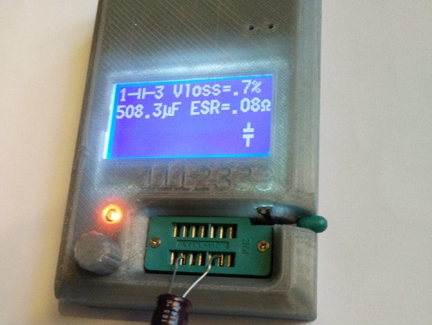 m12864 transistör tester durumda elektronik bileşen test cihazı openscad 3D print model - Mito3D