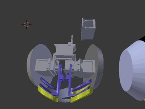 servo campo guinada rolo de animatronic cabeça do robô modelo robôs 3d print model - Mito3D
