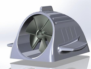 vehicle fin generator turbine light automotive 3d print model - Mito3D
