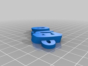 özelleştirilmiş iamburnys benim isim Anahtarlık keyfob v2text 3d print model - Mito3D