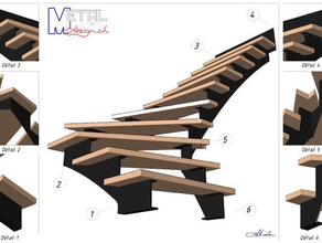 escalier household 3d print model - Mito3D