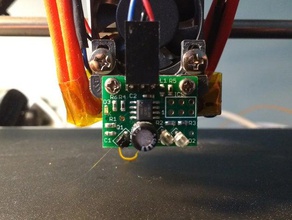 adjustable mini height sensor board differential ir probe mount e3d chimera printer parts 3d print model - Mito3D
