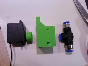 servo controlled pneumatic valve hobby ball pneumatic-fitting holder motor standard 3d print model - Mito3D