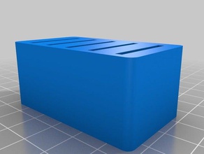 5 sd card holder organization customized 3d print model - Mito3D