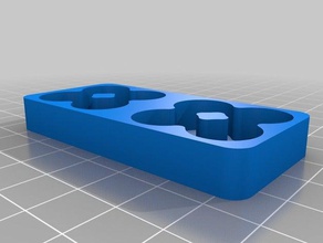 il mio personalizzato doubledbattery vassoio organizzazione 3d print model - Mito3D