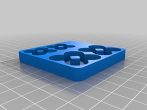 il mio personalizzato doubledbattery vassoio aa aaa organizzazione 3d print model - Mito3D