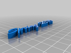 my customized text spring 2016 other 3d print model - Mito3D