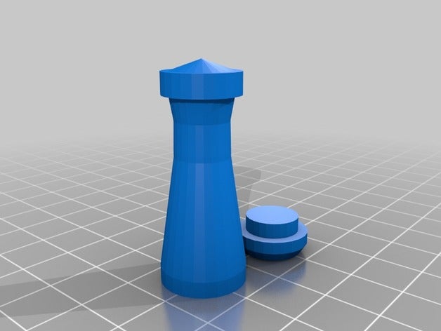 pion creux pour jeu jeux 3D print model - Mito3D