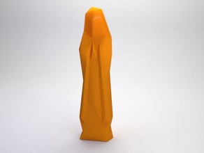 low poly santa vergine maria sculture religione 3d print model - Mito3D