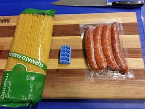 sausaghetter cocina de comedor el utensilio salchicha espaguetis 3d print model - Mito3D