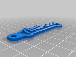 anthony Anahtarlık özelleştirilmiş 3d print model - Mito3D