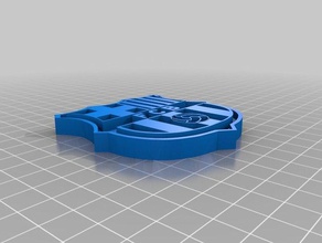 o fc barcelona emblema modelos 3d print model - Mito3D