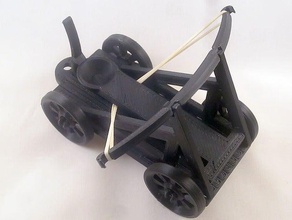 kleine Spielzeug-Katapult - Spielzeug Spiele Burgen Kinder playmobil 3d print model - Mito3D