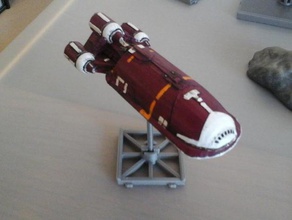 star wars css-1 senators shuttle vehicles miniature x-wing 3d print model - Mito3D