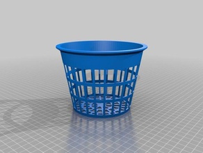 my customized parametric net pot cup hydroponics aeroponics fogponics outdoor garden 3d print model - Mito3D