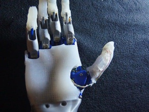stampo in silicone la mano protesica 3d stampa dito flessibile semiflex 3d print model - Mito3D
