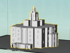 payson temple buildings structures 3d print model - Mito3D