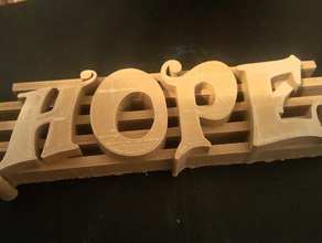 hope sign signs logos 3d print model - Mito3D