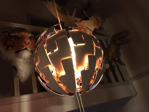 ıkea ps 2014 lambası ışık uydurma adaptör normal dekor takozlar deathstar ölüm yıldızı hack lamba abajur gölge 3d print model - Mito3D