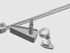 toilet handle arm replacement parts 3d print model - Mito3D