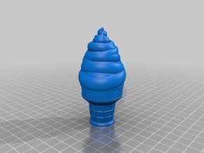 ice cream cone food drink 3d print model - Mito3D