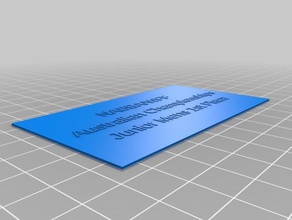 my customized business contact card generator office 3d print model - Mito3D